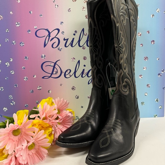 š¤ NO OFFERS LAST PAIR! EMBROIDERED WESTERN BOOTS - Picture 6 of 16